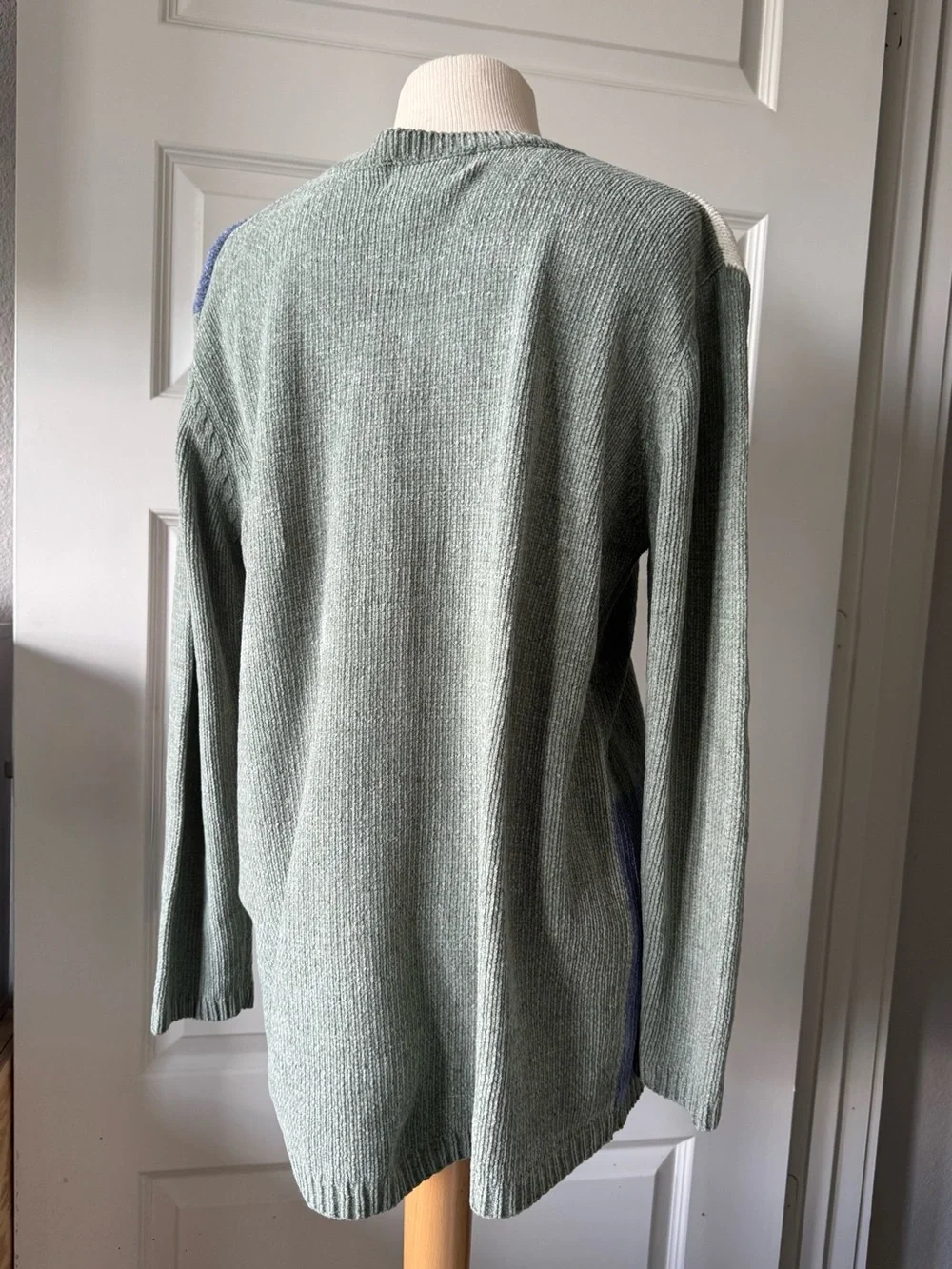 Vintage 1990s SAG Harbor Colorblock Chenille Sweater Women’s Medium Crewneck